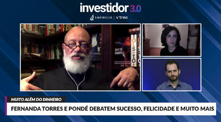 Luiz Felipe Pondé e Fernanda Torres discutem ansiedade (e felicidade), com mediação de Ricardo Mioto
