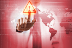 Sinal de alerta ligado
